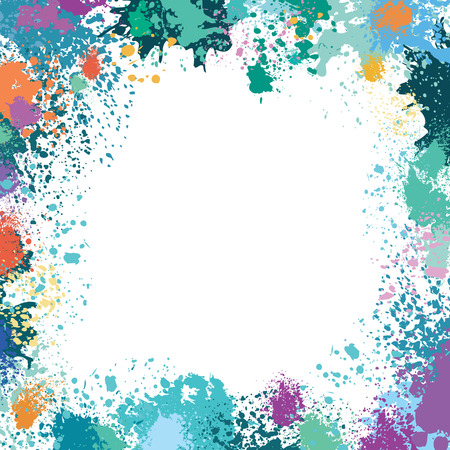 Frame from paint stainsのイラスト素材
