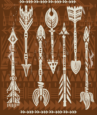 Ethnic tribal arrowsのイラスト素材