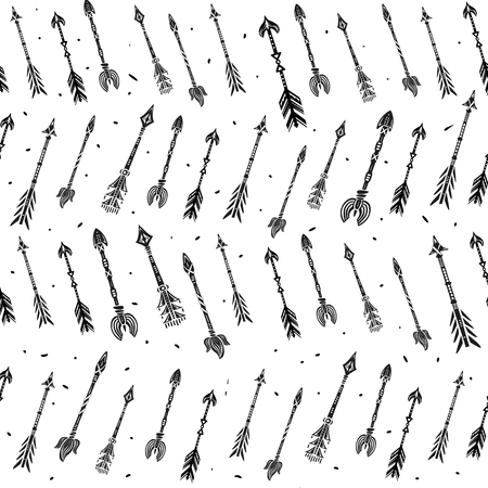 Seamless pattern with arrows.のイラスト素材