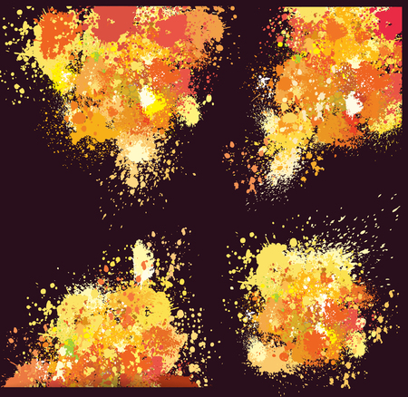 Color background of paint splashesのイラスト素材