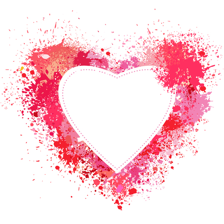Valentines day greeting card with heartのイラスト素材