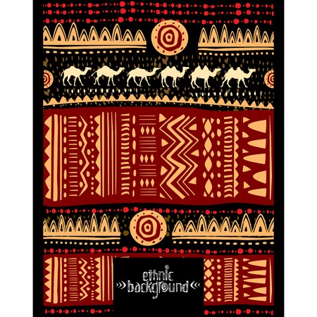 Ethnic geometric background. Design for poster, card, invitationのイラスト素材