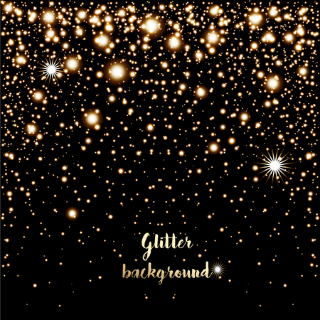 Glitter background with glowing lightsの写真素材