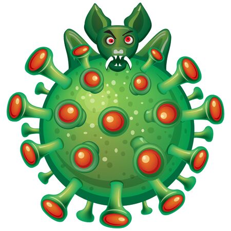 Abstract symbol of Coronavirus, 2019-nCov novel coronavirus conceptのイラスト素材