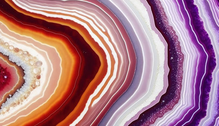 Geode Textures Backgrounds inspired by agate stones, Generative AIの素材