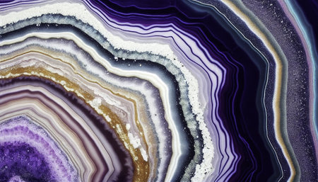 Geode Textures Backgrounds inspired by agate stones, Generative AIの素材