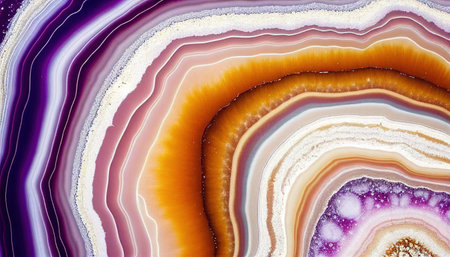 Geode Textures Backgrounds inspired by agate stones, Generative AIの素材