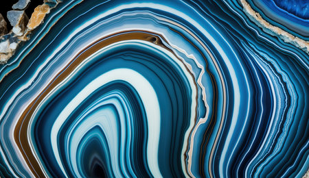 Blue Geode Textures Backgrounds, Gemstone cross section, Generative AIの素材