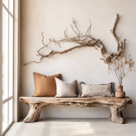 Frame and poster mockup in interior background, Scandi-Boho style, pastel colors,の素材