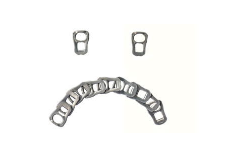 Sad tin openerの写真素材