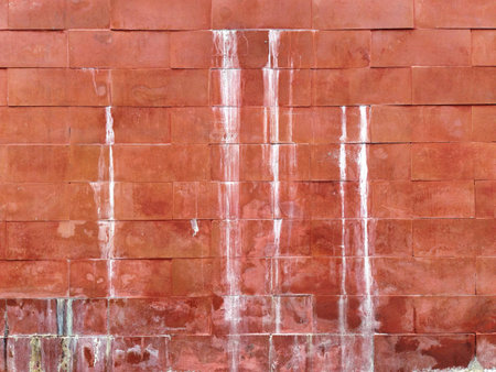 Rusty grunge brick wallの素材