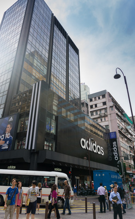 Hong Kong - July 21 : Street view in Chungking area, Hong Kong on July 21, 2014のeditorial素材