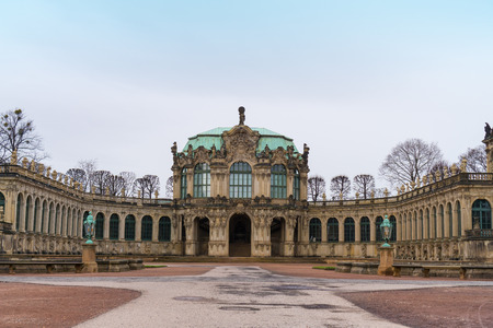 Dresdner Zwinger in Dresden, Germany. A rococo palace designed by Poeppelmann in 1710のeditorial素材