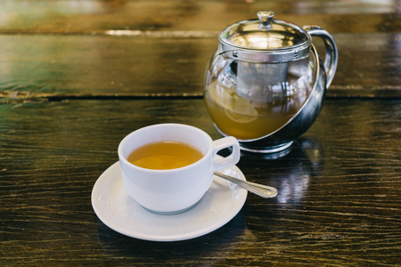 Hot tea setの写真素材
