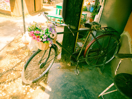 vintage bicycleの写真素材