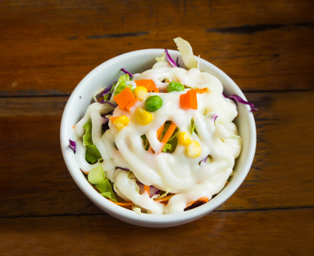 fresh vegetable saladの写真素材