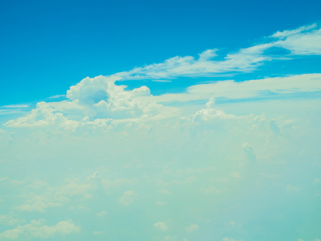 The vast blue sky and clouds sky, blue sky, sky