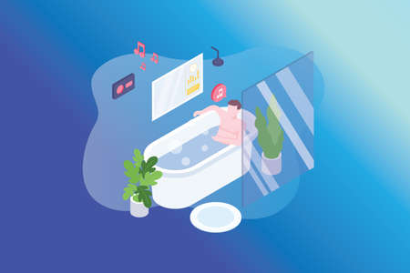 Flat design elements peoples