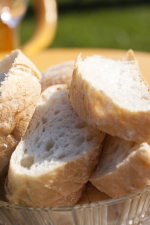 Close-up photo of fresh white bread の写真素材