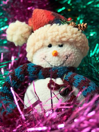 Snow-man decorationの写真素材