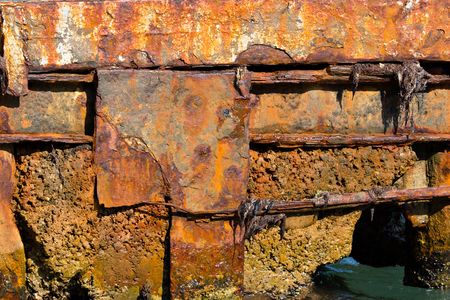 rusty wall as an abstract clean natural backgroundの写真素材