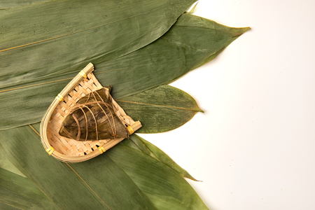 Chinese traditional festivals of Dragon Boat Festival and zongziの写真素材