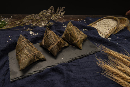 Chinese traditional festivals of Dragon Boat Festival and zongziの写真素材