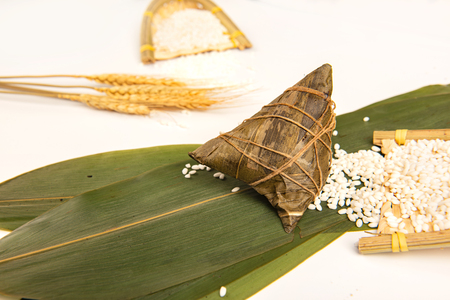Chinese traditional festivals of Dragon Boat Festival and zongziの写真素材