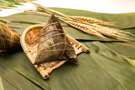 Chinese traditional festivals of Dragon Boat Festival and zongziの写真素材