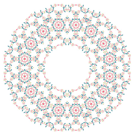 The floral doily lace pattern with many details  のイラスト素材