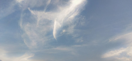 blue sky with cloud closeup. Cloudy sky background. Blue sky with cloudy weather, nature cloud.