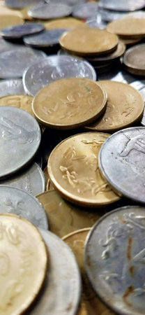 Coins of different countries. Coins of different countries. Coins of different countries.