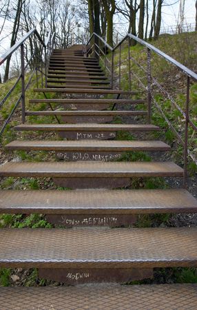Metal stairs