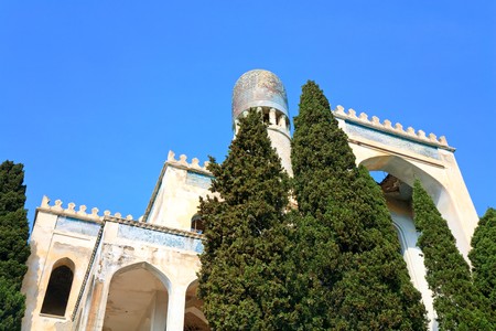 OLd villa in Moorish style in Simeiz, Crimea, Ukraine.の写真素材