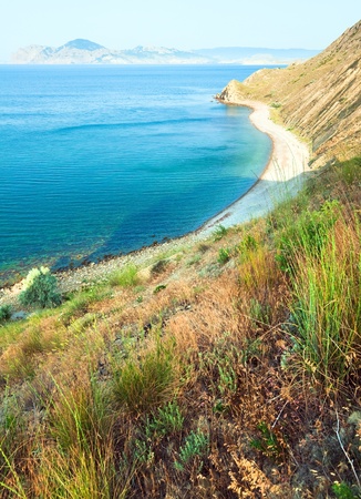 Summer rocky coastline (Crimea, Ukraine ).の写真素材