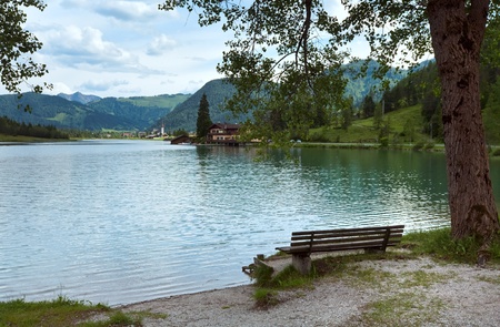 Beautiful summer Alpine  lake Pillersee view (Austria)