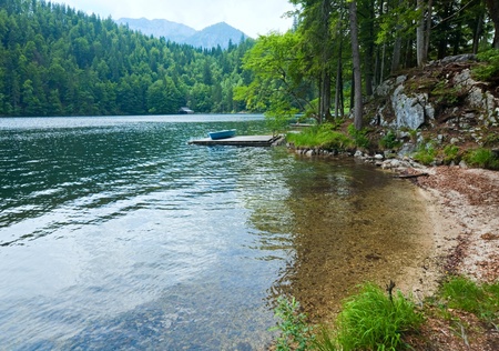 Beautiful summer Alpine  lake Toplitzsee view (Austria)