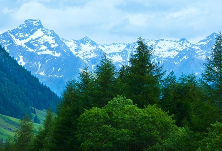 Summer Alps mountains (Austria, view to Italian Dolomites)