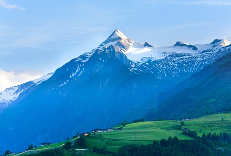 Alps mountains tranquil summer viewの写真素材