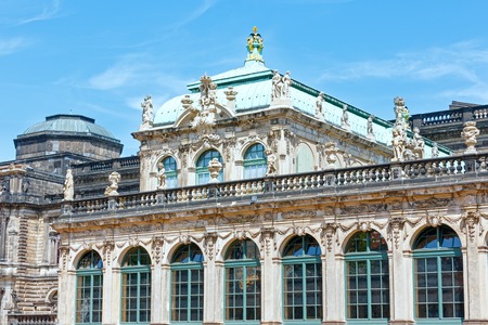 Fragment of Zwinger palace (today is a museum complex) in Dresden, Germany. Build from 1710 to 1728. Architect Matthaus Daniel Poppelmann.のeditorial素材