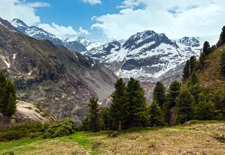 Summer Alps mountain landscape (Austria).の写真素材