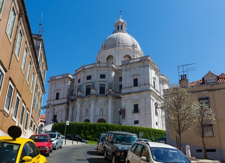 Lisbon, PORTUGAL -  MAY 18, 2016: Santa Engracia Church, National Pantheon (17th-century) in Lisbon, Portugal.のeditorial素材