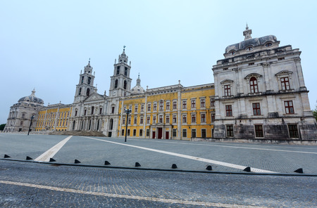 National Palace of Mafra (Mafra town, Portugal. Construction began in 1755. National Monument from1910, and also one of the Seven Wonders of Portugal. Designer Joao Frederico Ludovice)のeditorial素材