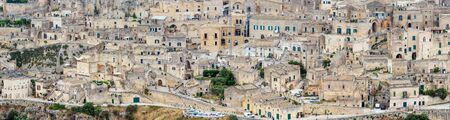MATERA, ITALY - JUNE 06, 2017: Ancient Unesco heritage old town of Matera (Sassi di Matera),...