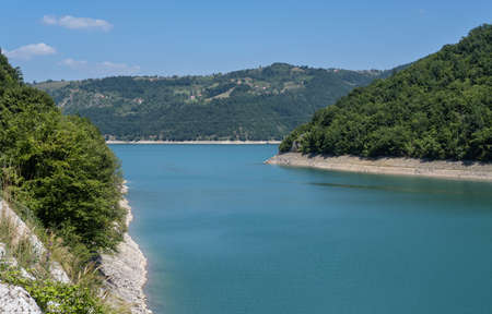Zlatar lake (Zlatarsko jezero) summer view, Serbia.の写真素材