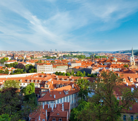 Stare Mesto (Old Town) view, Prague, Czech Republicの写真素材