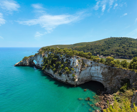 Summer Architello (Arch) of San Felice on the Gargano peninsula in Puglia, Italyの写真素材