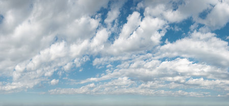 More delicate and precisely processing of my old popular sky with clouds background. This variant is more convenient for replacing the sky in your photos, and more suitable for further processing.の写真素材