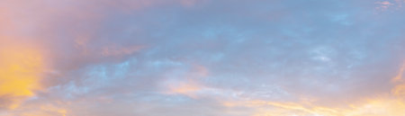 More delicate and precisely processing of my old popular sky with clouds background. This variant is more convenient for replacing the sky in your photos, and more suitable for further processing.の写真素材