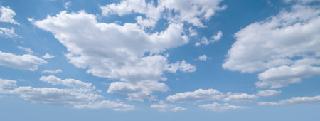 More delicate and precisely processing of my old popular sky with clouds background. This variant is more convenient for replacing the sky in your photos, and more suitable for further processing.の写真素材